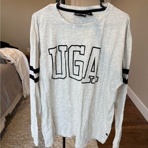UGA Gray Long Sleeve Shirt By Pennant SIZE XL University of Georgia